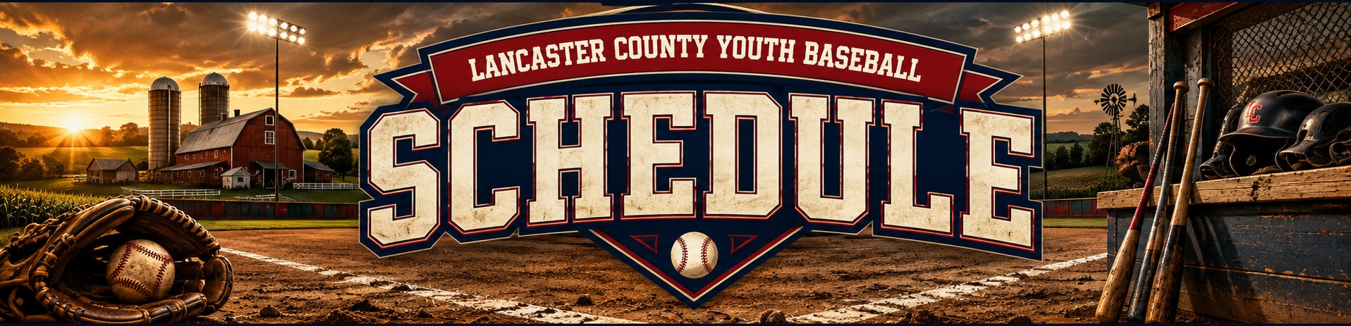 Schedule, Lancaster County Youth Baseball League