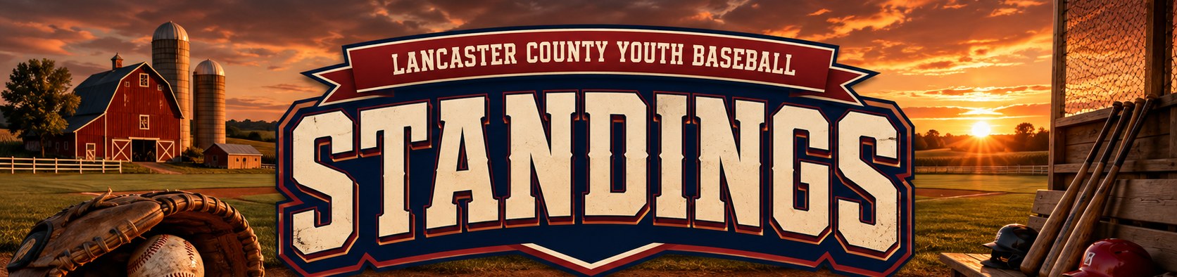 Standings, Lancaster County Youth Baseball League