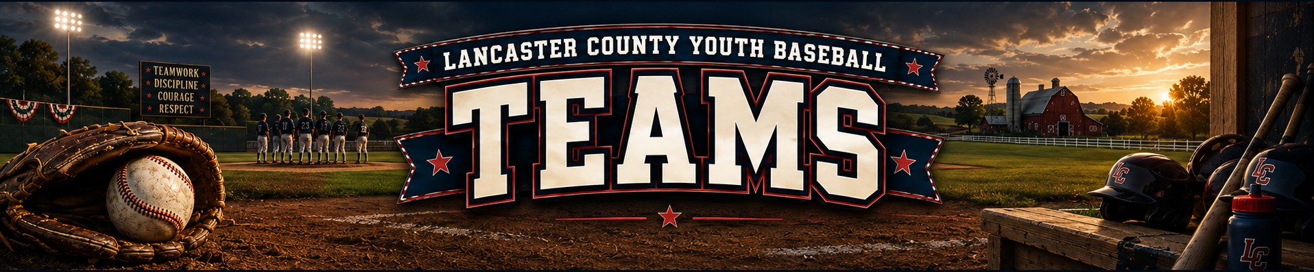 Teams, Lancaster County Youth Baseball League